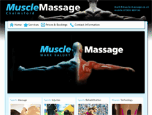 Tablet Screenshot of muscle-massage.co.uk